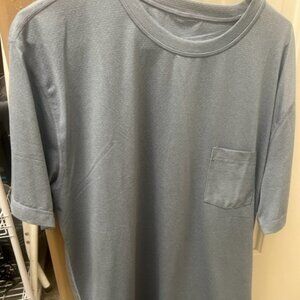 Vuori Tradewind Performance Tee Mens XL Blue Short Sleeve Shirt